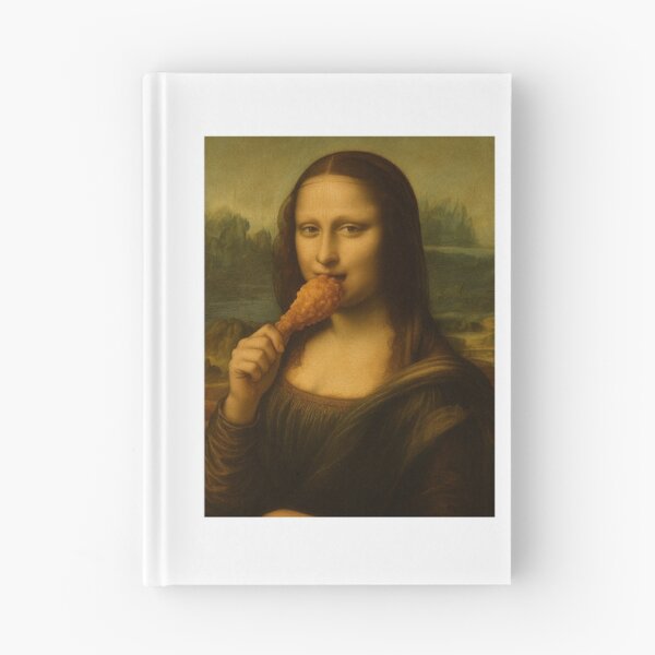 Aperçu de l'œuvre Monalisa poulet frit mona lisa joyeux anniversaire noël blague drôle mème cadeau bizarre créée et vendue par CheeseBlueprint.