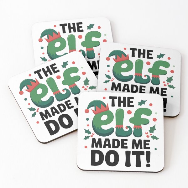 Item preview, Christmas Elf  Funny Xmas - The Elf Made Me Do It designed and sold by Jaanussar.