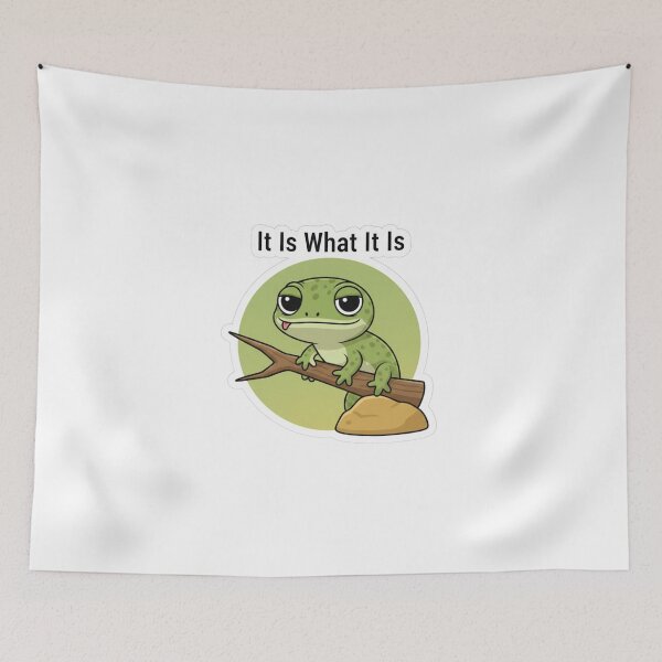 Item preview, Indifferent Gecko: It Is What It Is designed and sold by LaElee.