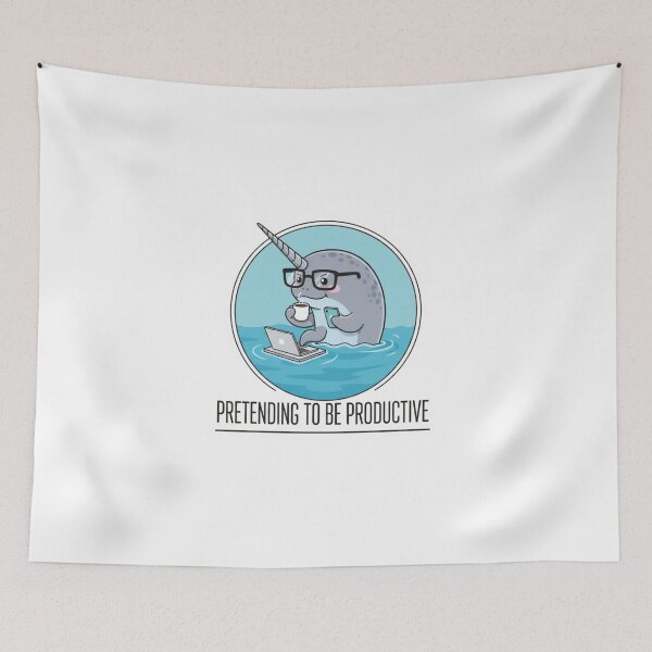 Item preview, Productive Narwhal: Pretending To Be Productive designed and sold by LaElee.