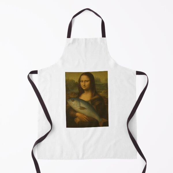 Item preview, Monalisa fish mona lisa happy birthday christmas funny prank meme gift weird designed and sold by CheeseBlueprint.