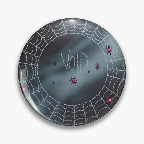 Item preview, Dark Spider Web with Red Spiders and Void Text – Creepy Gothic Art designed and sold by SamartkitDesign.
