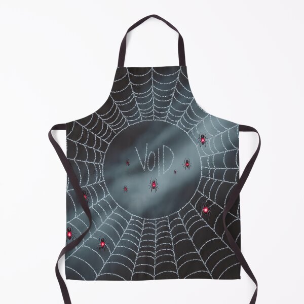 Item preview, Dark Spider Web with Red Spiders and Void Text – Creepy Gothic Art designed and sold by SamartkitDesign.