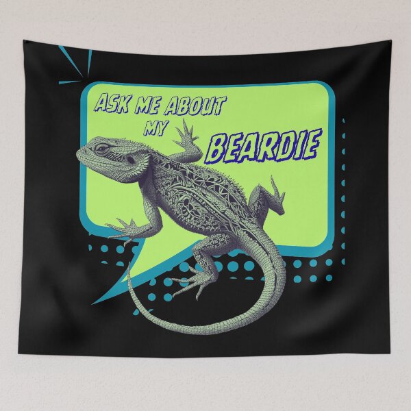 Item preview, Bearded Dragon Pop Art Cartoon designed and sold by HausKatz.
