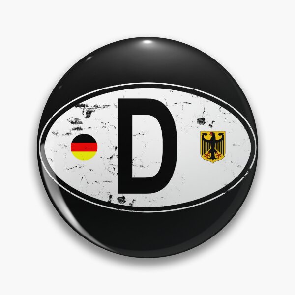 Item preview, Germany Oval Country Code Decal designed and sold by rogue-design.