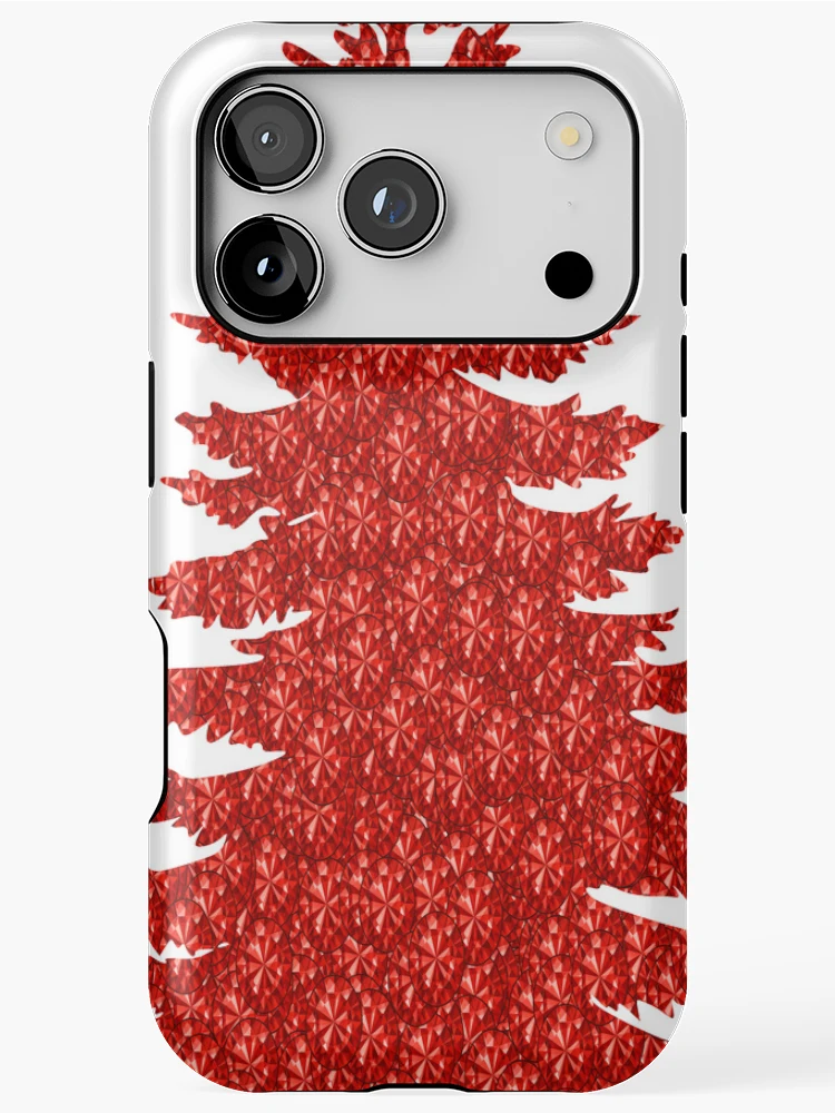 Thumbnail 1 of 4, iPhone Case, Red Rhinestone Tree designed and sold by TheIconSmith.