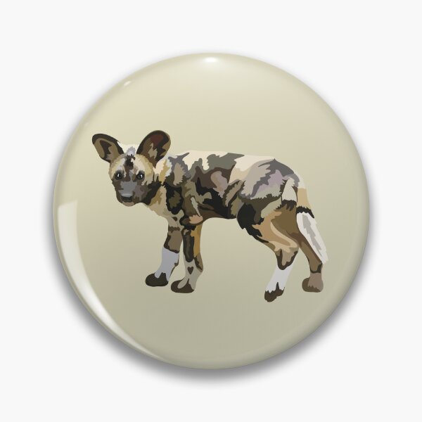 Item preview, P is for Painted Dog, Painted Dog Illustration – African Wild Dog Art for Wildlife Lovers designed and sold by PrettylittlepastelUk.