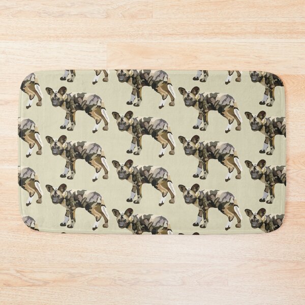 Artikelvorschau, P steht für Painted Dog, Painted Dog Illustration – Afrikanische Wildhundkunst für Naturliebhaber entworfen und verkauft von PrettylittlepastelUk.