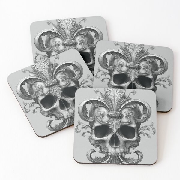 Item preview, Skull Fleur De Lis designed and sold by MatrixTattoo.