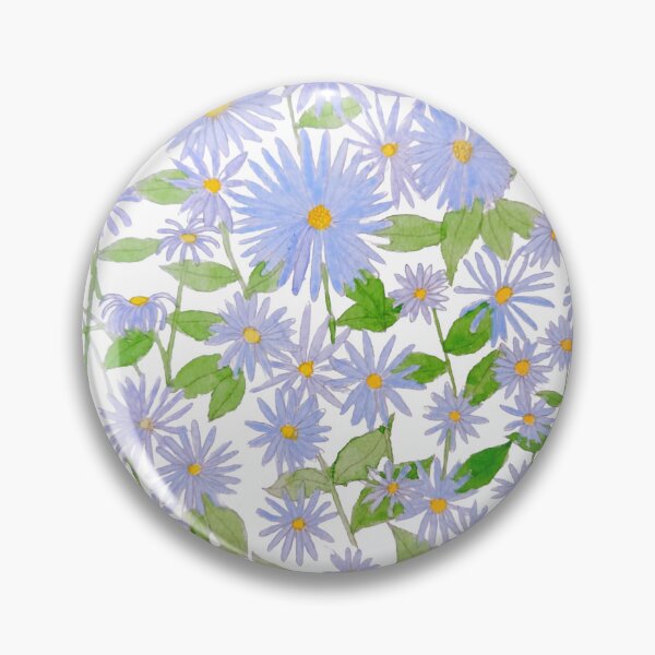 Item preview, Michaelmas daisies watercolour painting  designed and sold by esvb.