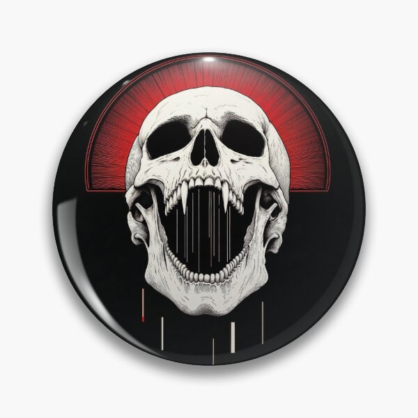 Item preview, screaming skull designed and sold by Mike Kiev art.