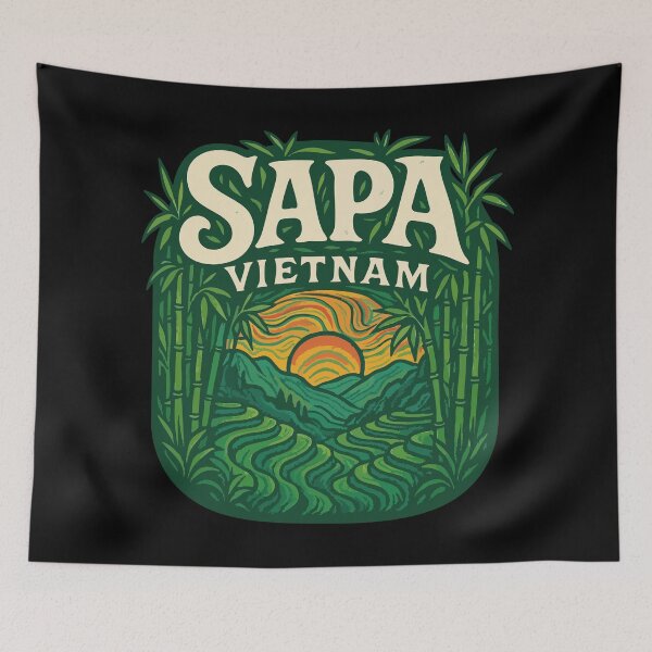 Item preview, Sapa Vietnam Travel Asia designed and sold by TomFrontierArt.