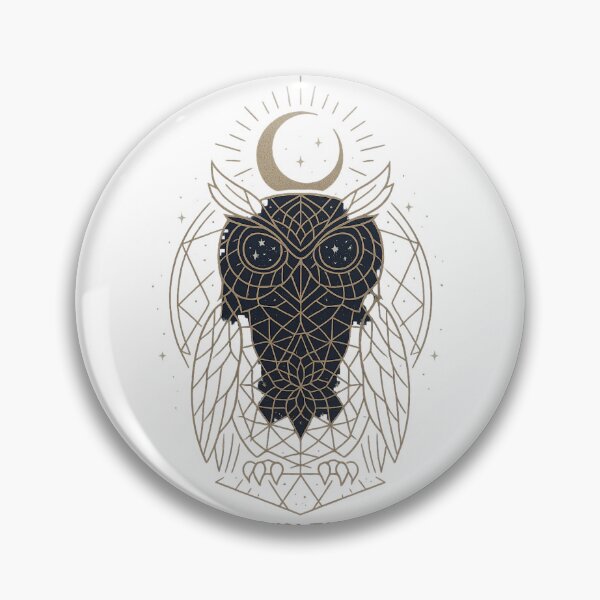 Item preview, Sacred Geometry Owl | Celestial Moon and Stars Mystical Design designed and sold by B fashion design .