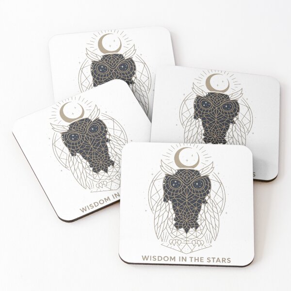 Item preview, Sacred Geometry Owl | Celestial Moon and Stars Mystical Design designed and sold by B fashion design .