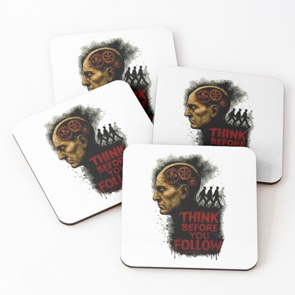 Item preview, Think Before You Follow – Bold Art for Independent Minds designed and sold by Psycho-Crazy.