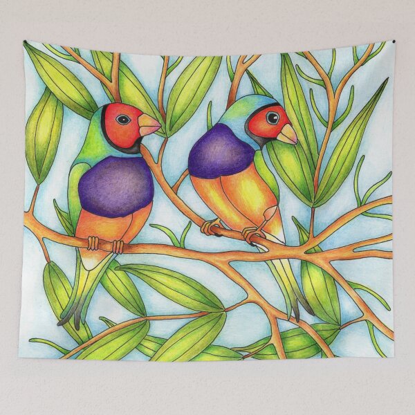 Item preview, Rainbow Finch designed and sold by Christina Plumb.