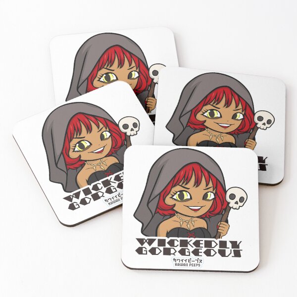 Item preview, Halloween Witch Wickedly Gorgeous Kawaii Anime Girl Design designed and sold by P-L-Sardines.