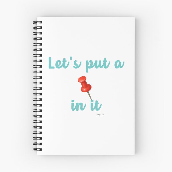 Item preview, Vamos a ponerle un alfiler: divertido diseño de juego de palabras con chincheta roja designed and sold by Lazy T Co..