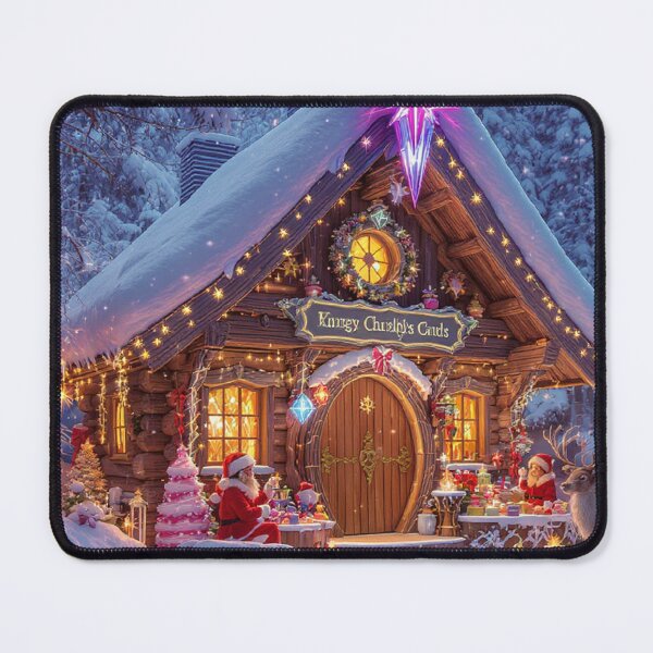 Item preview, Santa’s Enchanted Christmas Cottage designed and sold by AspisArtworks.