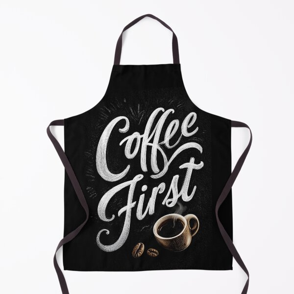 Item preview, Coffee First Chalkboard Poster – Stylish Wall Art for Coffee Lovers designed and sold by Gino By Design.