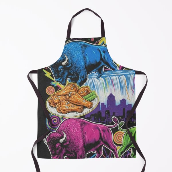 Item preview, Buffalo Wild Style 90s Retro Neon T-Shirt Design designed and sold by Thogan0416.