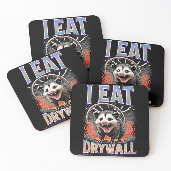 Item preview, I Eat Drywall Possum Meme Shirt designed and sold by SassCity.