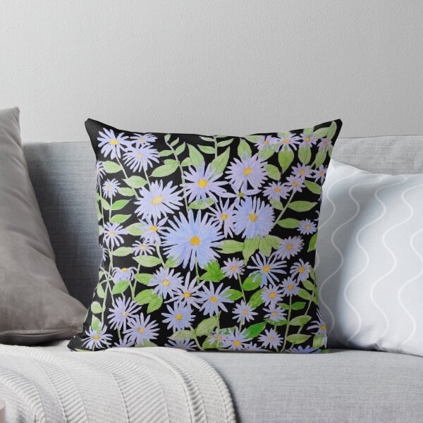 Item preview, Purple Michaelmas daisies watercolour painting  designed and sold by esvb.