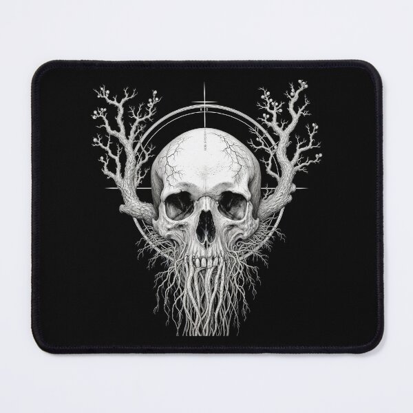 Item preview, skull with tree designed and sold by Mike Kiev art.