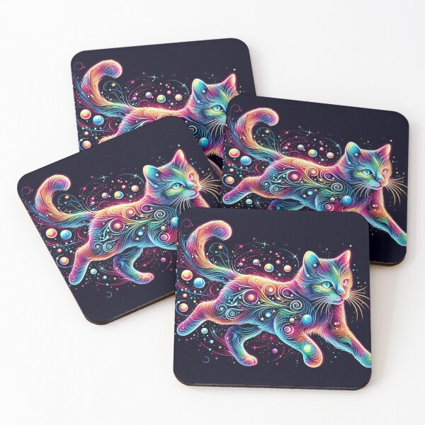 Item preview, Colorful mystic cat  designed and sold by Dogandesighn.