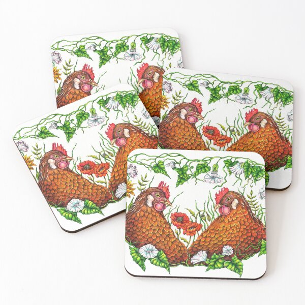 Item preview, Two Plump Chickens designed and sold by Christina Plumb.