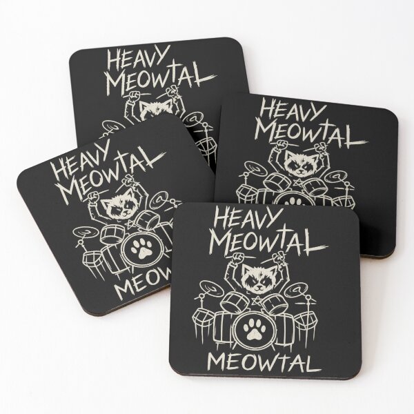 Item preview, Heavy Meowtal – Cat Drummer Metal designed and sold by ✸Mikaia✸.