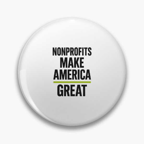 Item preview, Nonprofits Make America Great | Bold Minimalist Activist Quote with Green Accent | Advocacy Gift Design designed and sold by Kathryn Creates.