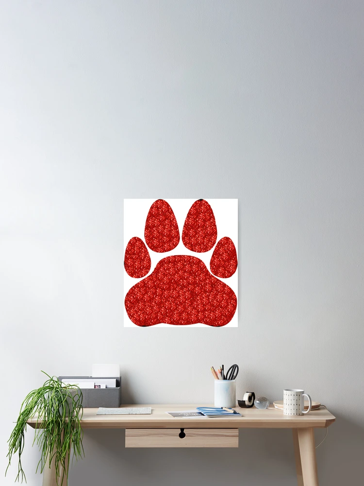 Thumbnail 2 of 3, Poster, Red Rhinestone Cat designed and sold by TheIconSmith.