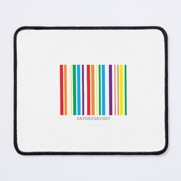 Item preview, Minimalist Rainbow Pride Flag Barcode designed and sold by RyanGDesign.