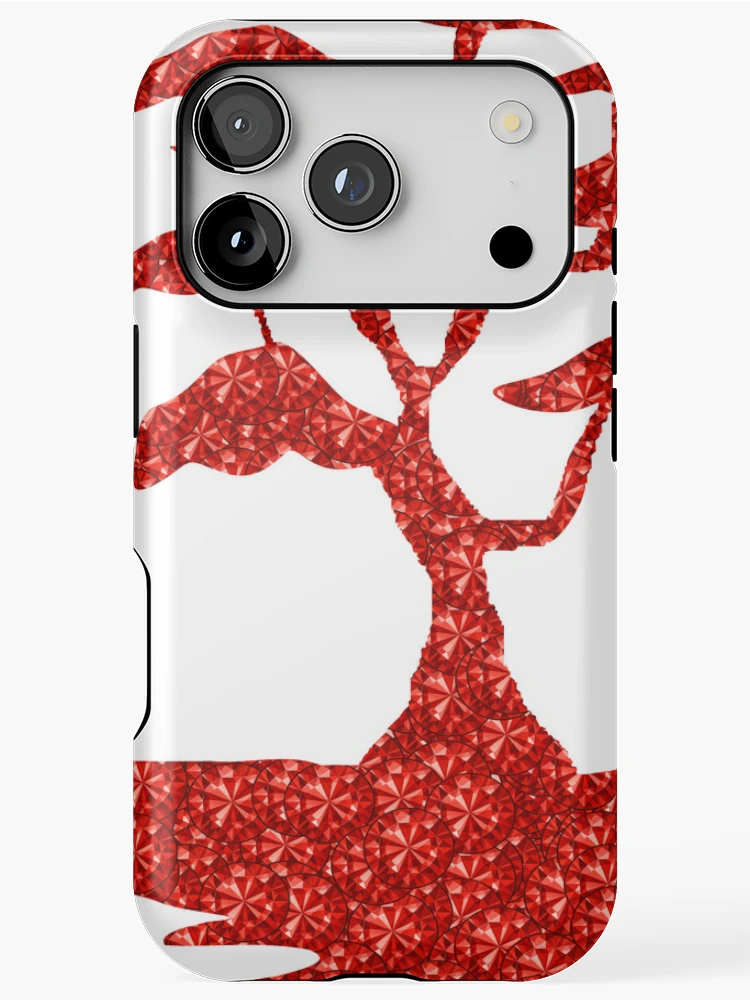 Thumbnail 1 of 4, iPhone Case, Red Rhinestone Tree designed and sold by TheIconSmith.