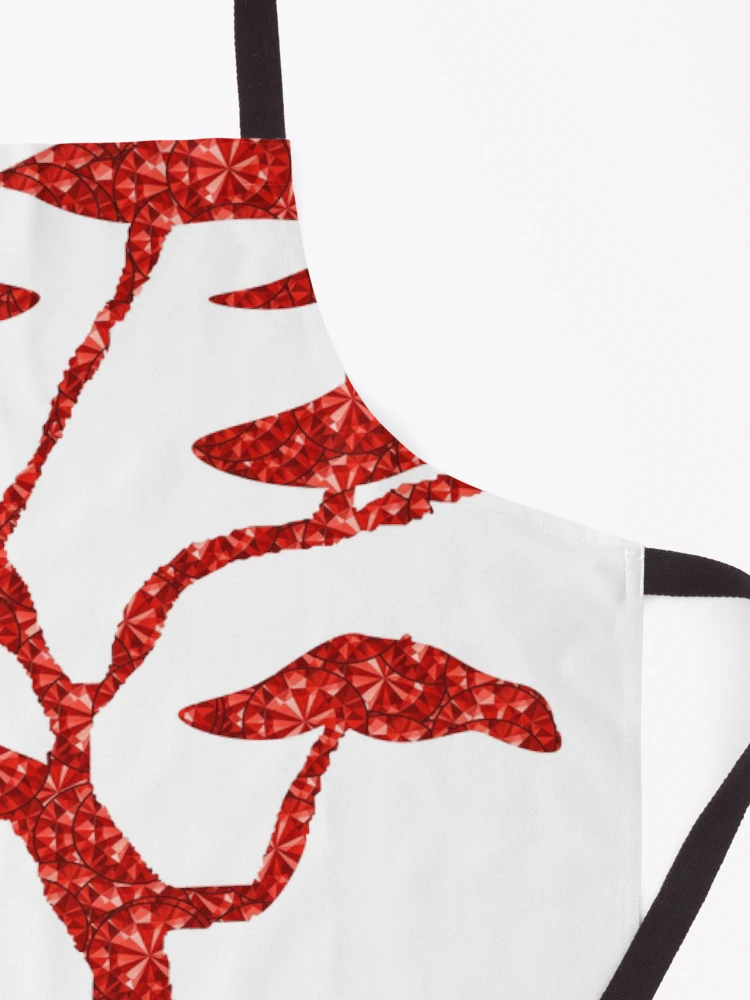 Thumbnail 3 of 6, Apron, Red Rhinestone  Tree  designed and sold by TheIconSmith.