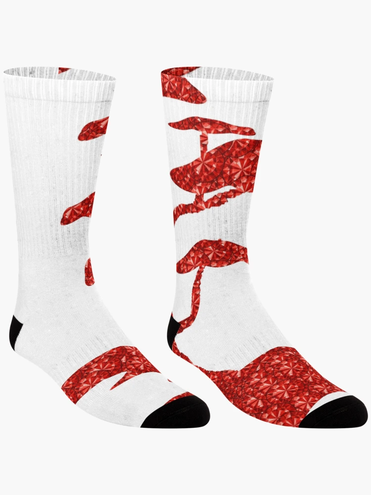 Thumbnail 3 of 5, Socks, Red Rhinestone Tree designed and sold by TheIconSmith.