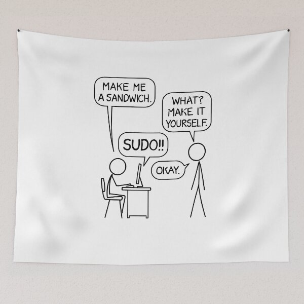 Item preview, Sudo Sandwich — Funny Linux Comic Strip designed and sold by Glam-Spot.