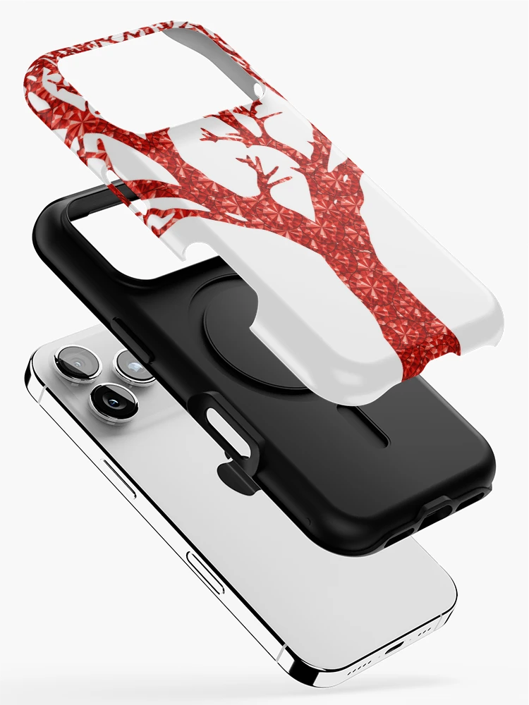 Thumbnail 2 of 4, iPhone Case, Red Rhinestone Tree designed and sold by TheIconSmith.