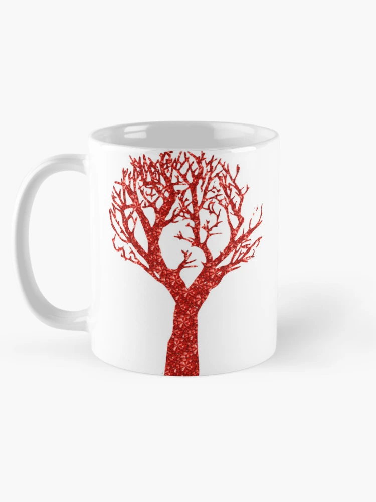 Thumbnail 5 of 6, Coffee Mug, Red Rhinestone  Tree  designed and sold by TheIconSmith.