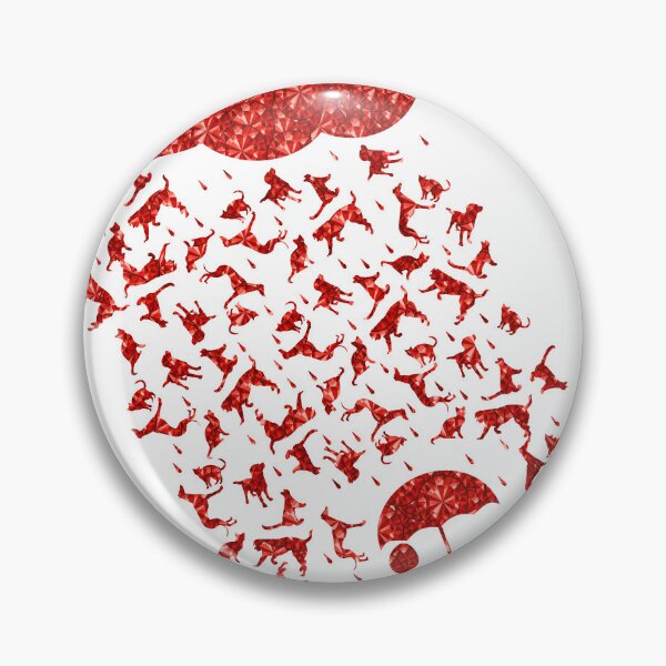 Item preview, Red Rhinestone  Raining Cats And Dogs designed and sold by TheIconSmith.