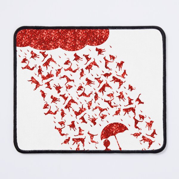 Item preview, Red Rhinestone  Raining Cats And Dogs designed and sold by TheIconSmith.