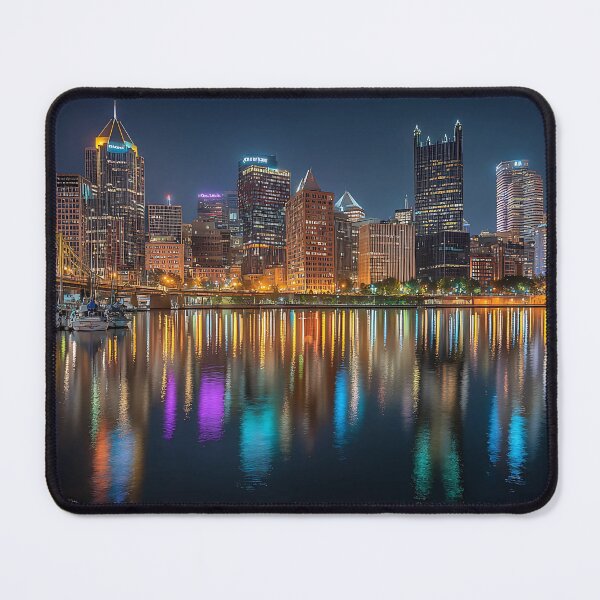 Item preview, Vibrant Night View of Downtown Pittsburgh City Lights designed and sold by daila70.