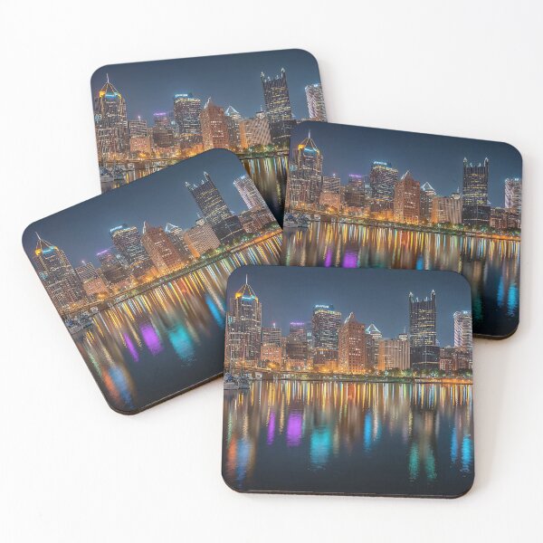 Item preview, Vibrant Night View of Downtown Pittsburgh City Lights designed and sold by daila70.