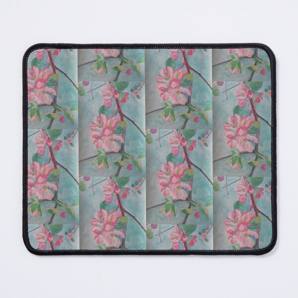 Item preview, Pink apple blossom watercolour painting  designed and sold by esvb.