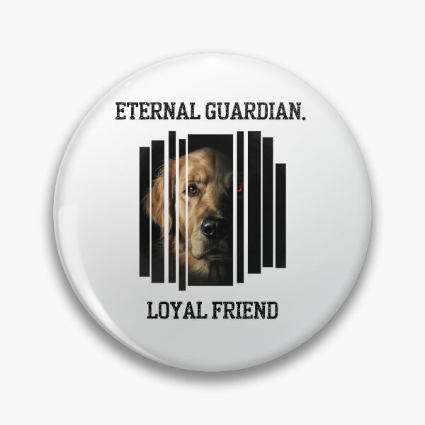 Item preview, Golden Retriever Guardian – Loyal Protector Dog Art designed and sold by Kindloom.
