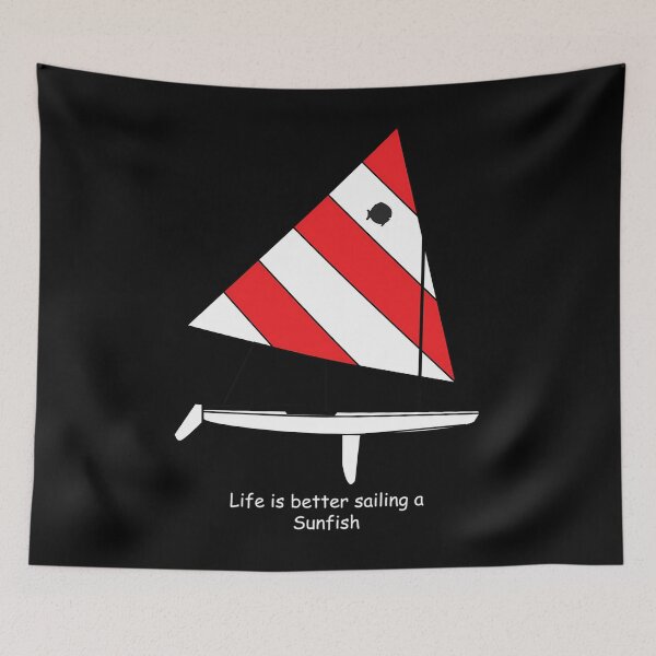 Item preview, Sunfish Sailboat - Life Is Better Sailing A Sunfish  	 designed and sold by qerrexifhyo48.