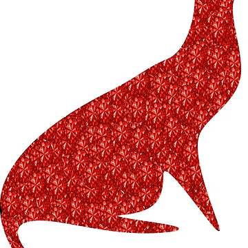 Artwork thumbnail, Red Rhinestone  Cat by TheIconSmith