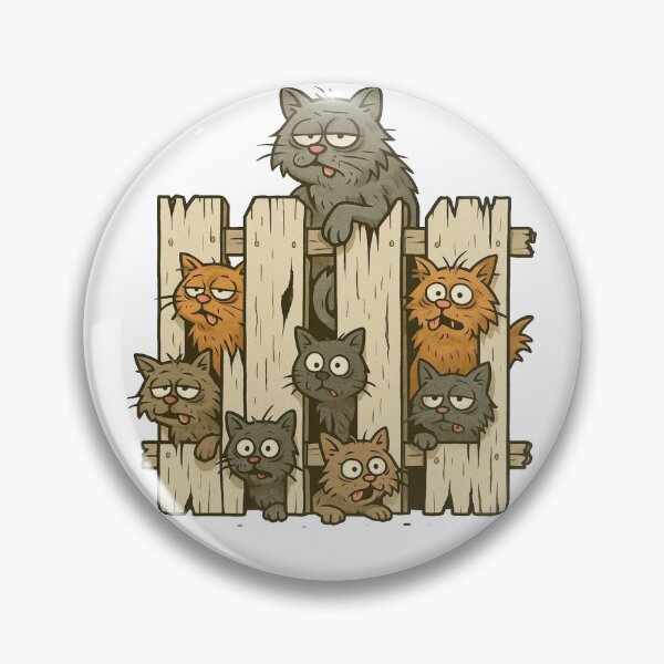 Item preview, Party Cats on the Fence designed and sold by UbraNeon.