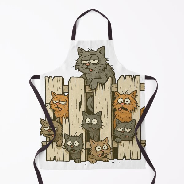 Item preview, Party Cats on the Fence designed and sold by UbraNeon.
